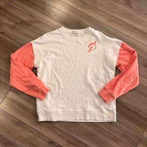 Peloton‎ White and Pink Lightweight Crewneck Women Medium